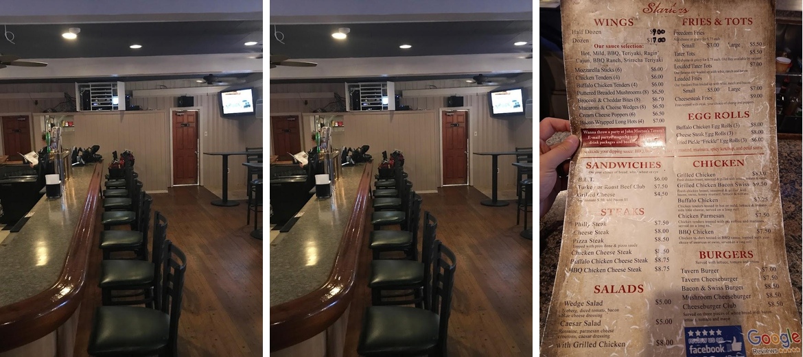John Morton's Tavern Menu