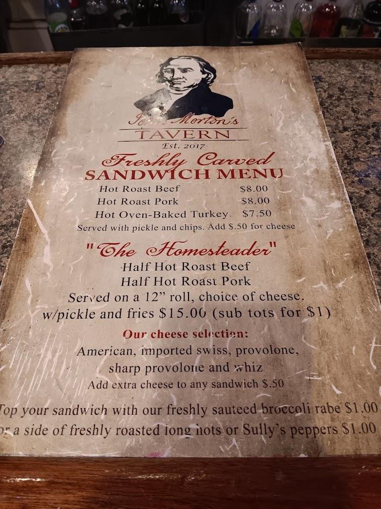 John Morton's Tavern Menu image 3